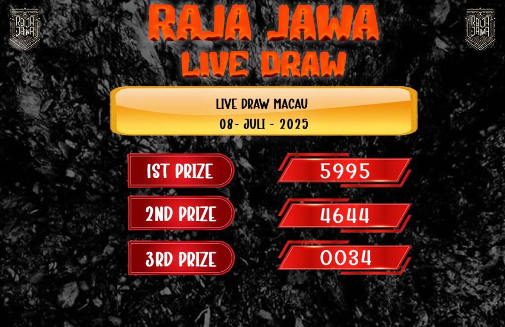 Live Draw Togel Macau 08 Juli 2025 Dari Raja Jawa
