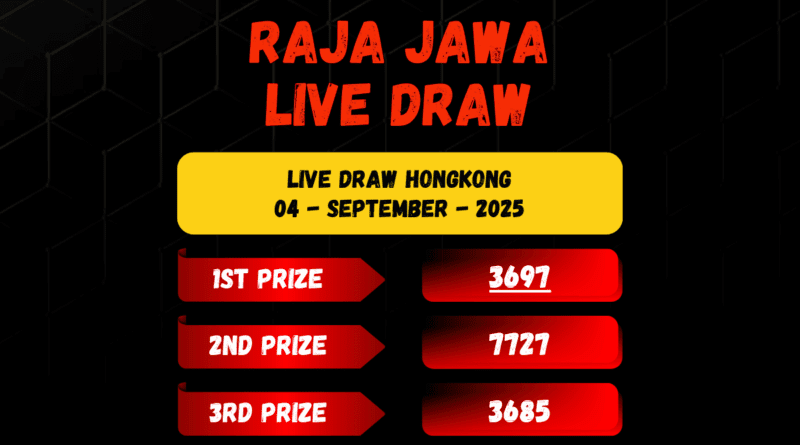 Live Draw Togel Hongkong 04 September 2025 Dari Raja Jawa