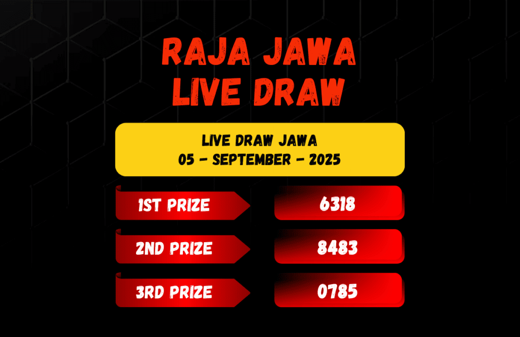 Live Draw Togel Jawa 05 September 2025 Dari Raja Jawa