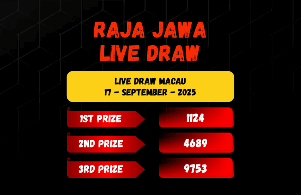 Live Draw Togel Macau 17 September 2025 Dari Raja Jawa