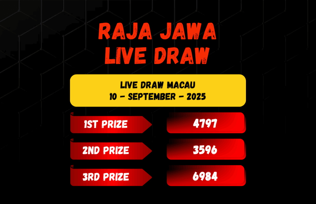 Live Draw Togel Macau 10 September 2025 Dari Raja Jawa