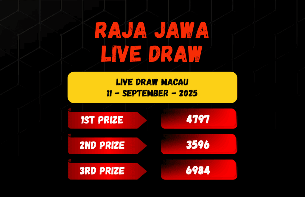 Live Draw Togel Macau 11 September 2025 Dari Raja Jawa