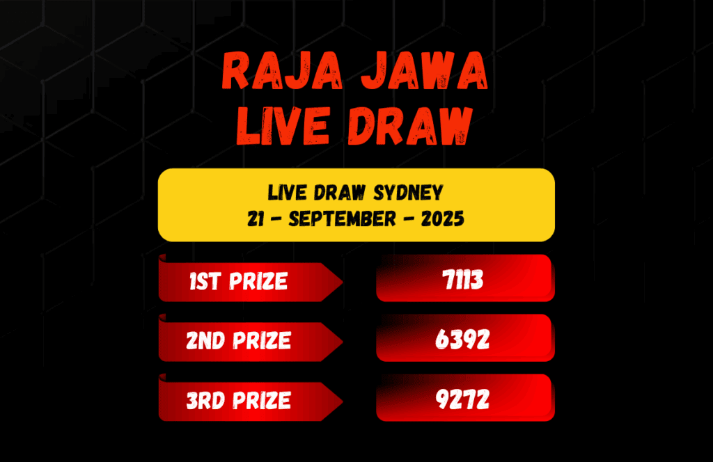 Live Draw Togel Sydney 21 September 2025 Dari Raja Jawa