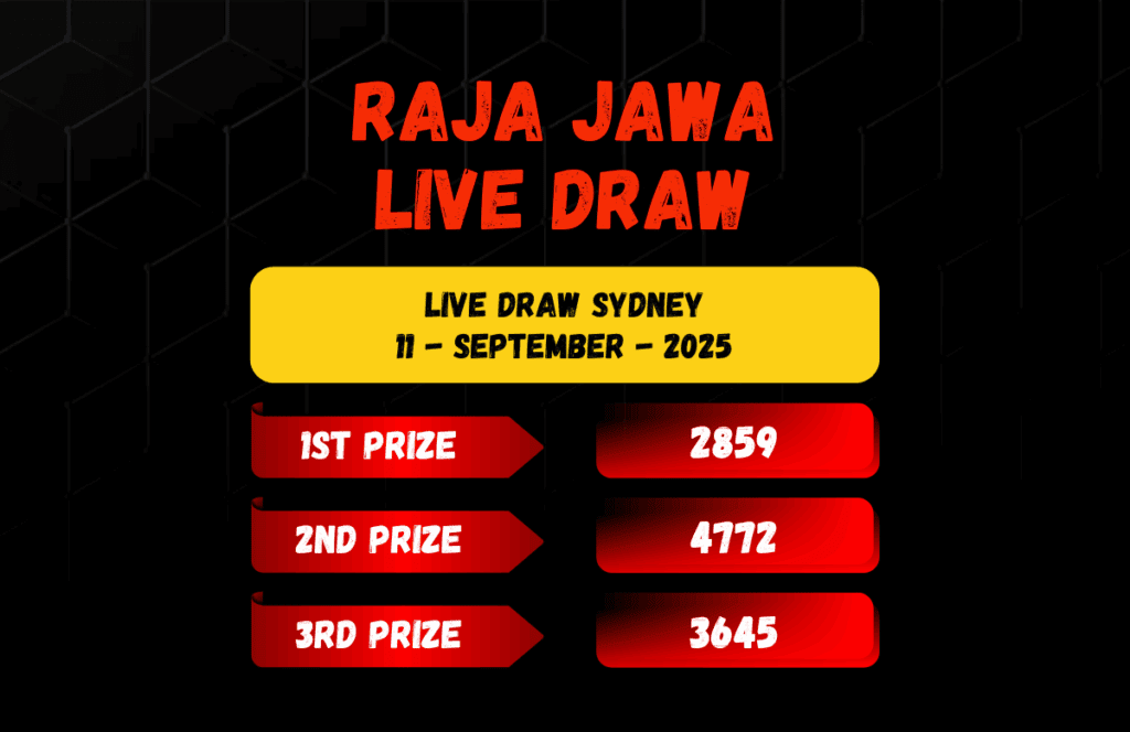 Live Draw Togel Sydney 11 September 2025 Dari Raja Jawa