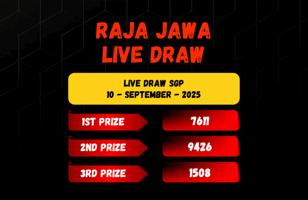 Live Draw Togel SGP 10 September 2025 Dari Raja Jawa