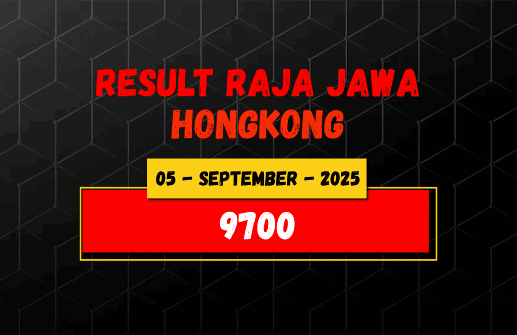 Data Result Togel Hongkong 5 September 2025 Dari Raja Jawa