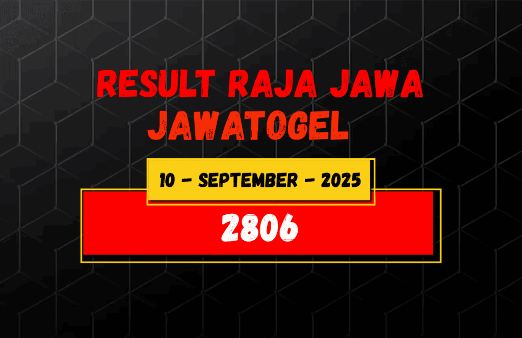 Data Result Togel Jawa 10 September 2025 Dari Raja Jawa