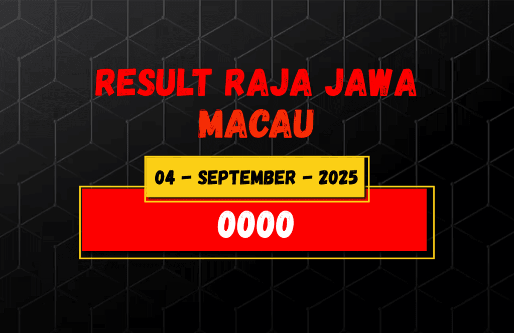 Hasil Togel Macau 4 September 2025