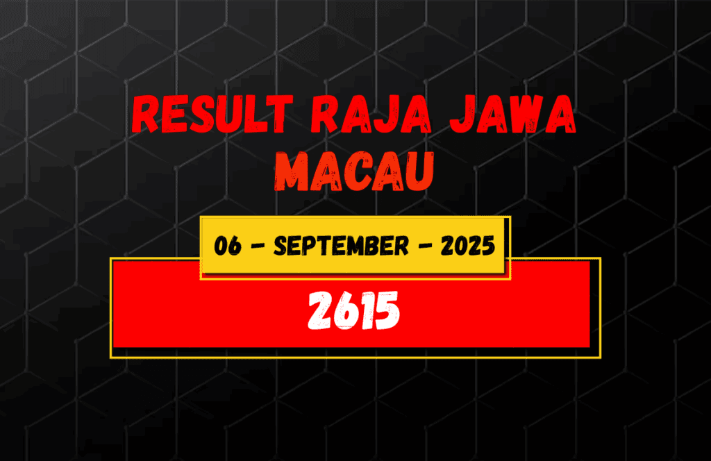 Hasil Togel Macau 6 September 2025