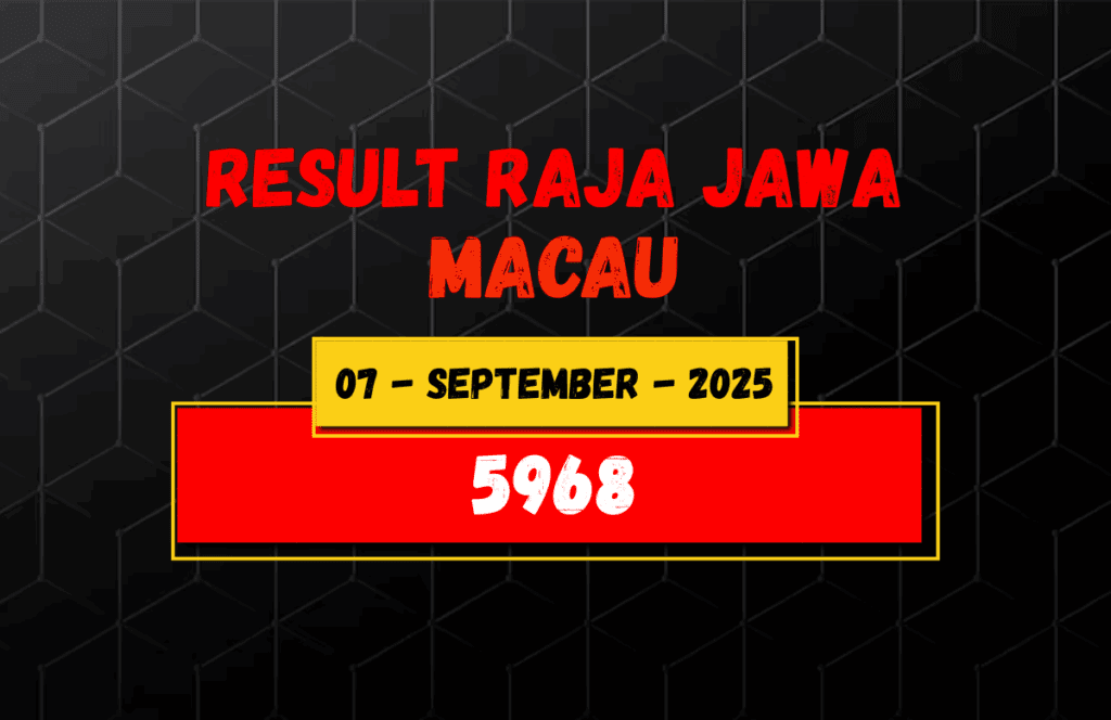 Hasil Togel Macau 7 September 2025