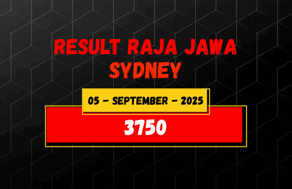 Hasil Togel Sydney 5 September 2025