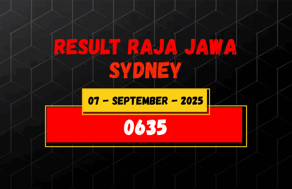 Hasil Togel Sydney 7 September 2025