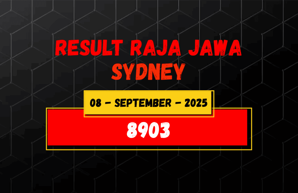 Hasil Togel Sydney 8 September 2025