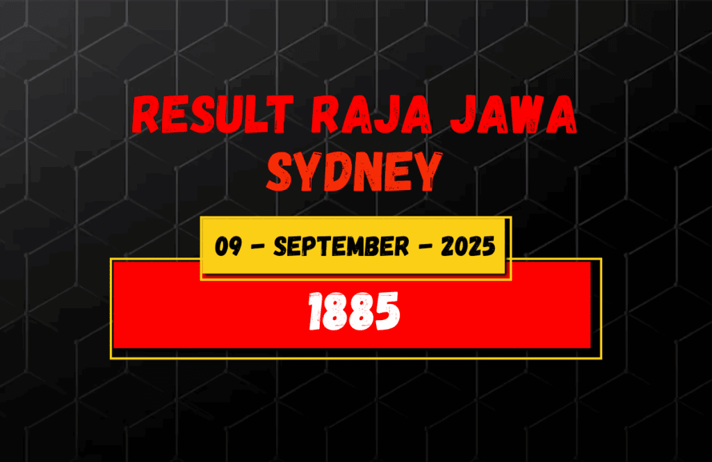 Hasil Togel Sydney 9 September 2025