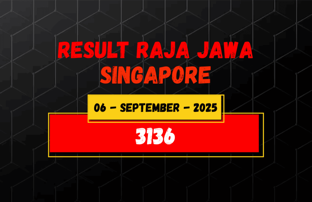 Hasil Togel Singapore 6 September 2025