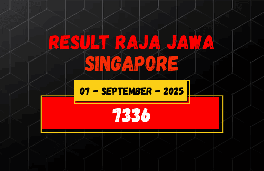 Hasil Togel Singapore 7 September 2025