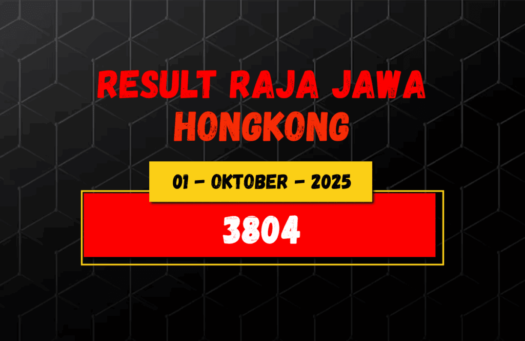 Data Result Togel Hongkong 30 September 2025 Dari Raja Jawa