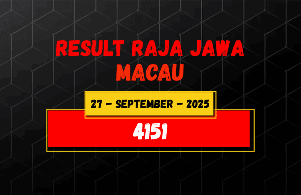 Hasil Togel Macau 27 September 2025