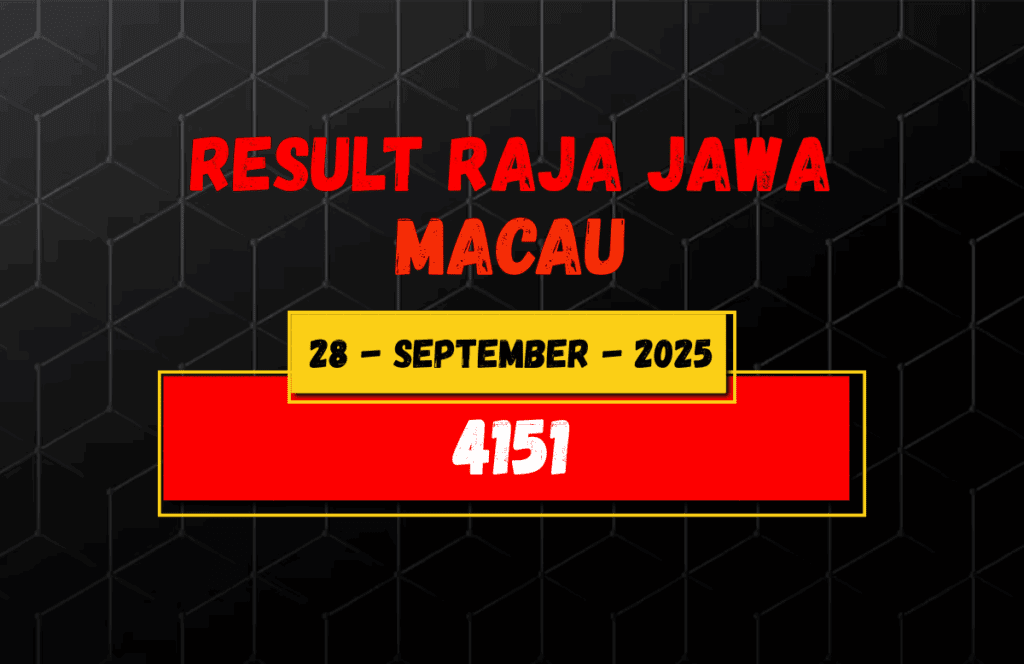 Hasil Togel Macau 28 September 2025