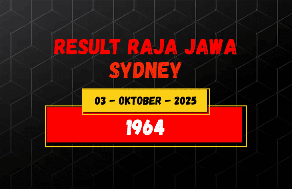 Hasil Togel Sydney 3 Oktober 2025