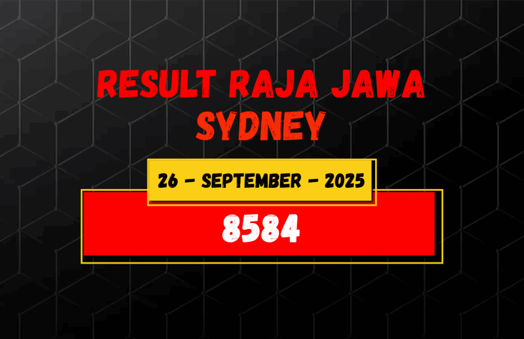 Hasil Togel Sydney 26 September 2025