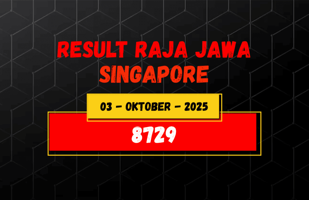 Hasil Togel Singapore 3 Oktober 2025